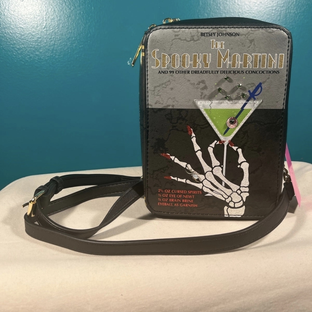 Betsey Johnson purse spooky martini Halloween